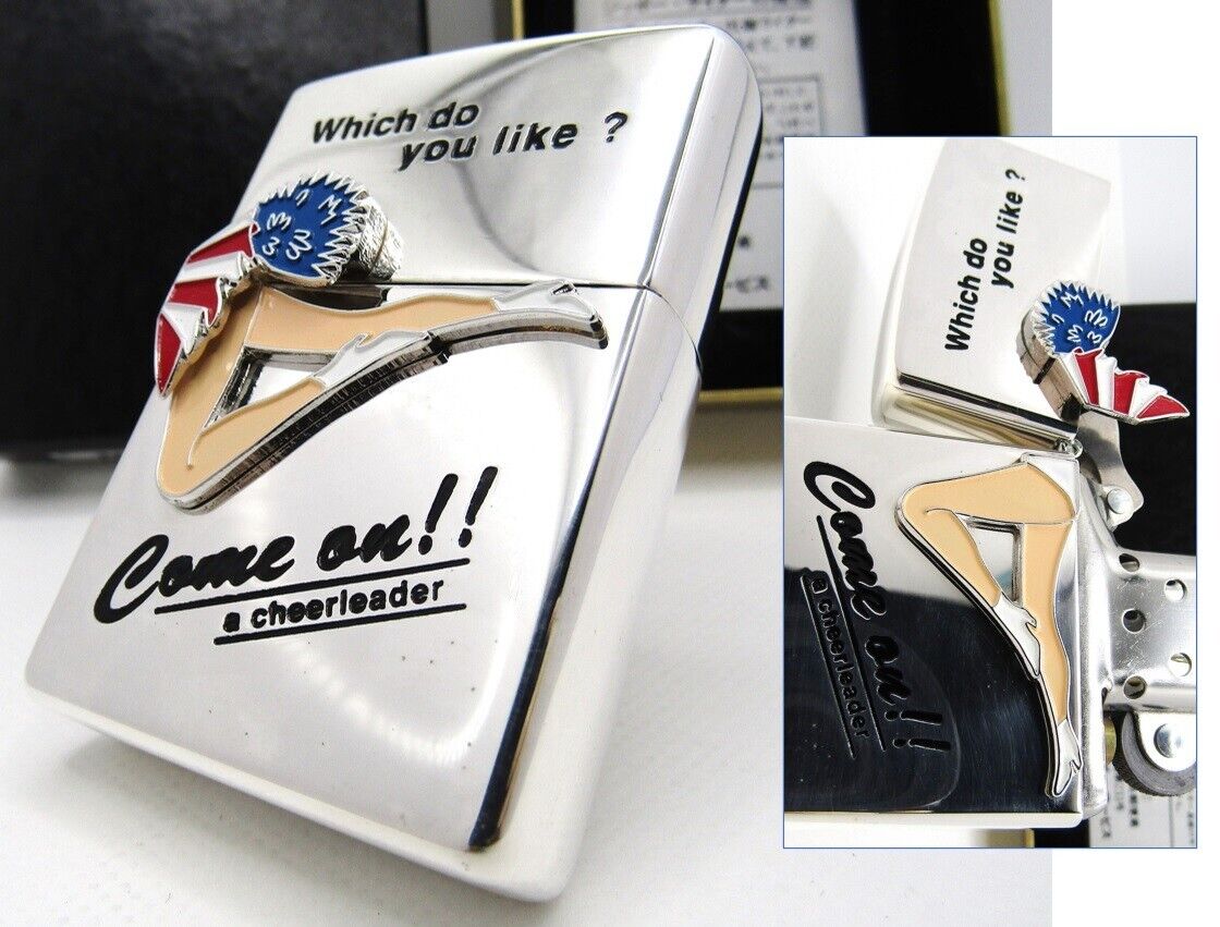 Cheerleader Come On Which do you like? Surprise Zippo 1997 Unfired Rare