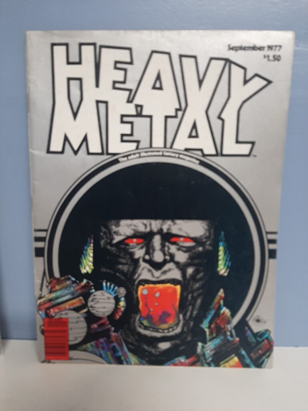 Vtg Heavy Metal Magazine Sept. 1977 Mobeus Artwork Nice Condition