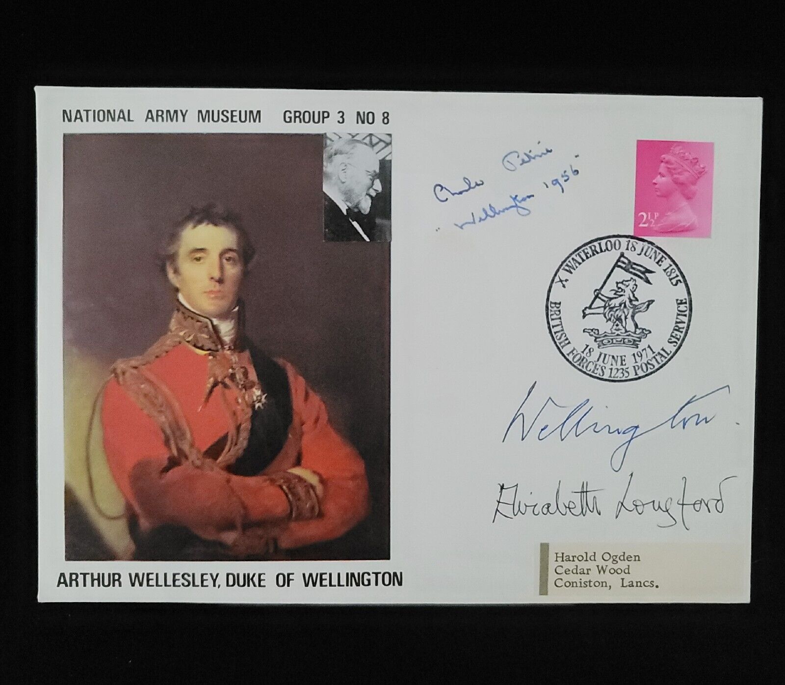 Arthur Wellesley Duke of Wellington Signed Royal Document Envelope FDC Royalty 