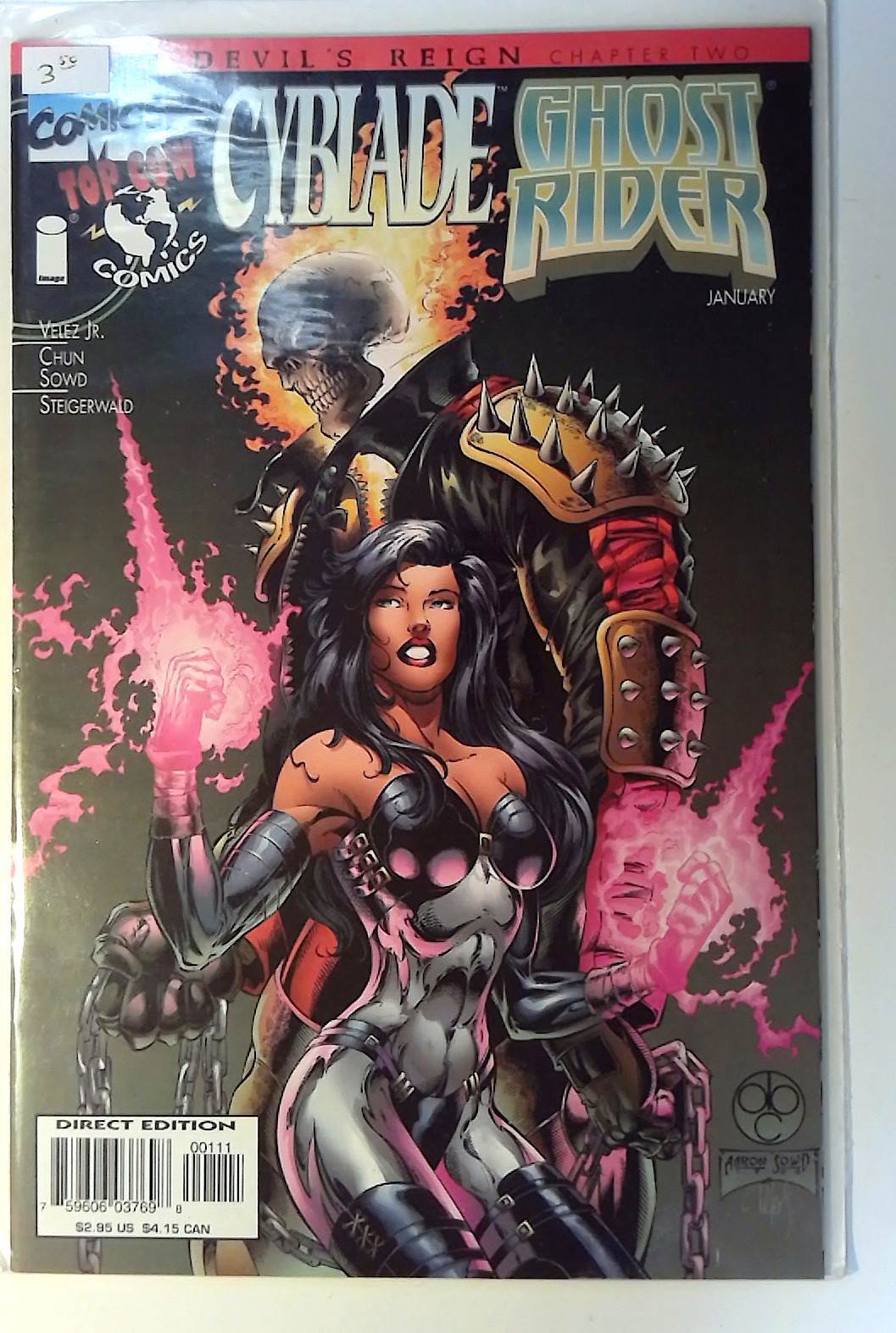 Devil's Reign #2 Marvel (1997) NM- Cyblade / Ghost Rider 1st Print Comic Book