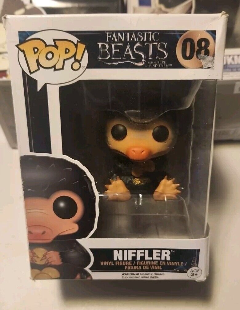 Funko POP Harry Potter: Niffler #08 - Fantastic Beasts - NIB Box Damage 