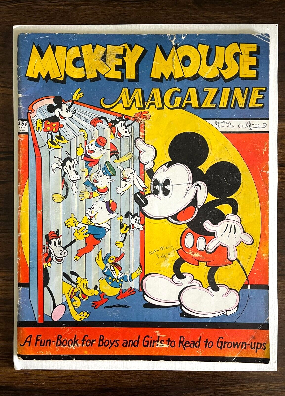 Mickey Mouse Comic Magazine Vol 1 No 1, 1935 1st Edition VG Platinum Age