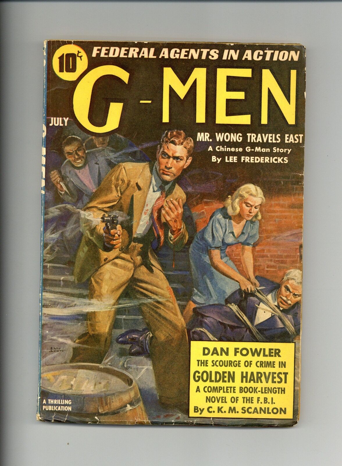 G-Men Detective Pulp Jul 1939 Vol. 16 #1 VG