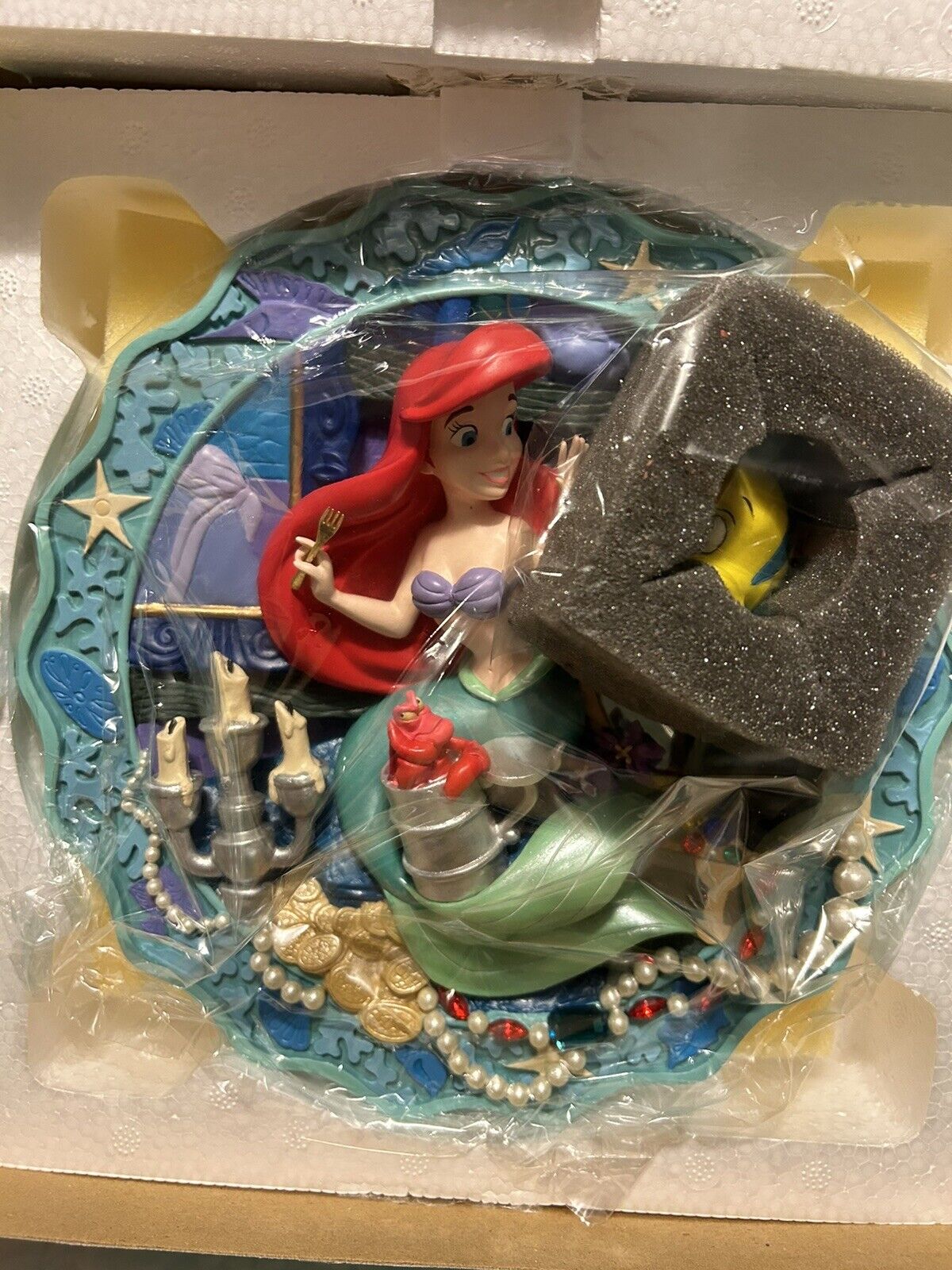 Disney Little Mermaid “Treasures Untold” 3D Relief Plate 2248/5000 - New In Box