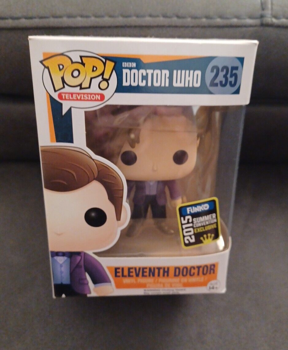 Funko Pop ELEVENTH DOCTOR 235 Doctor Who 2015 Summer Exclusive W/pop protector