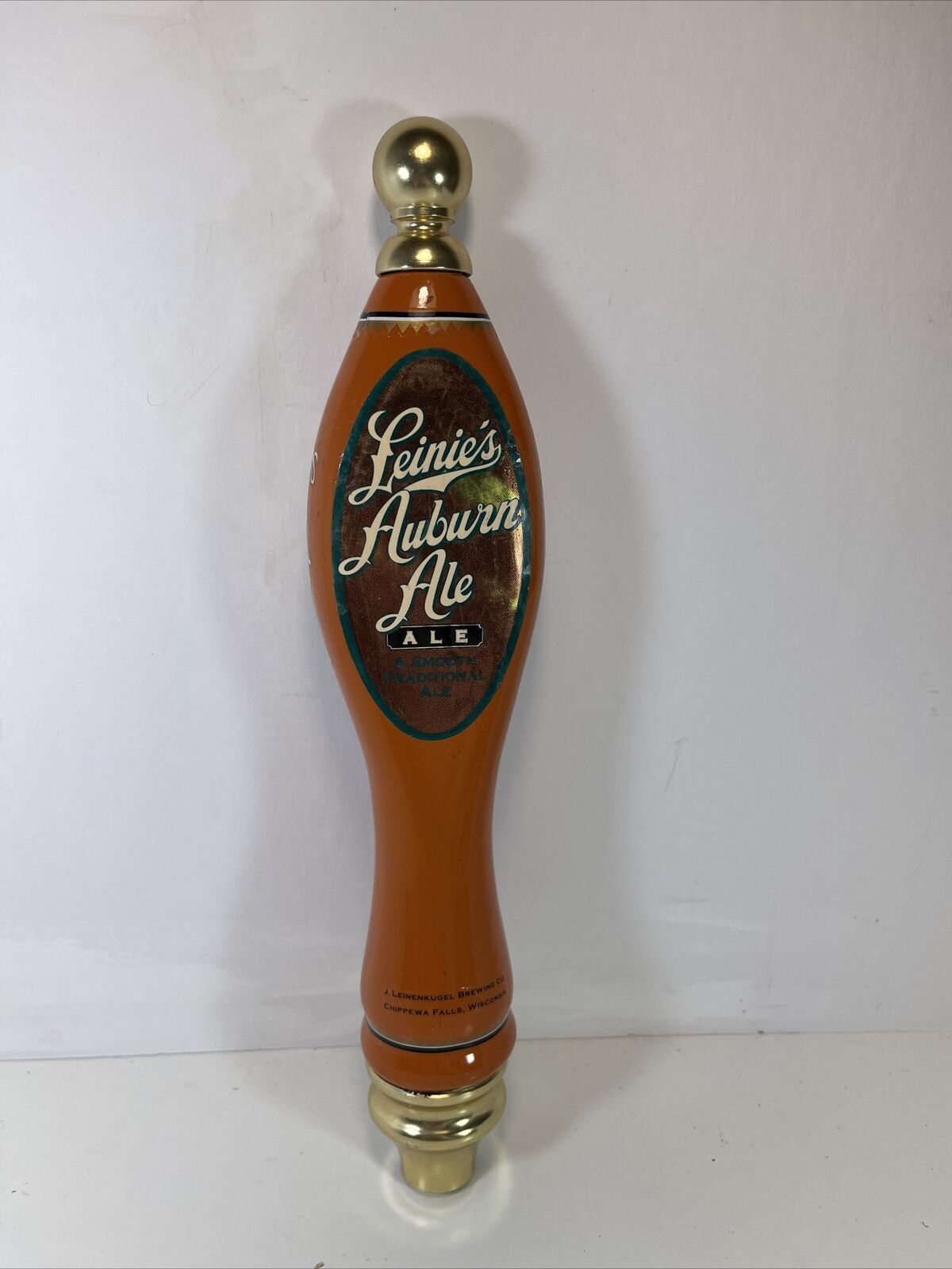 New Leinie’s Auburn Ale Beer Tap Handle Leinenkugel Brewing Company 12” Tall