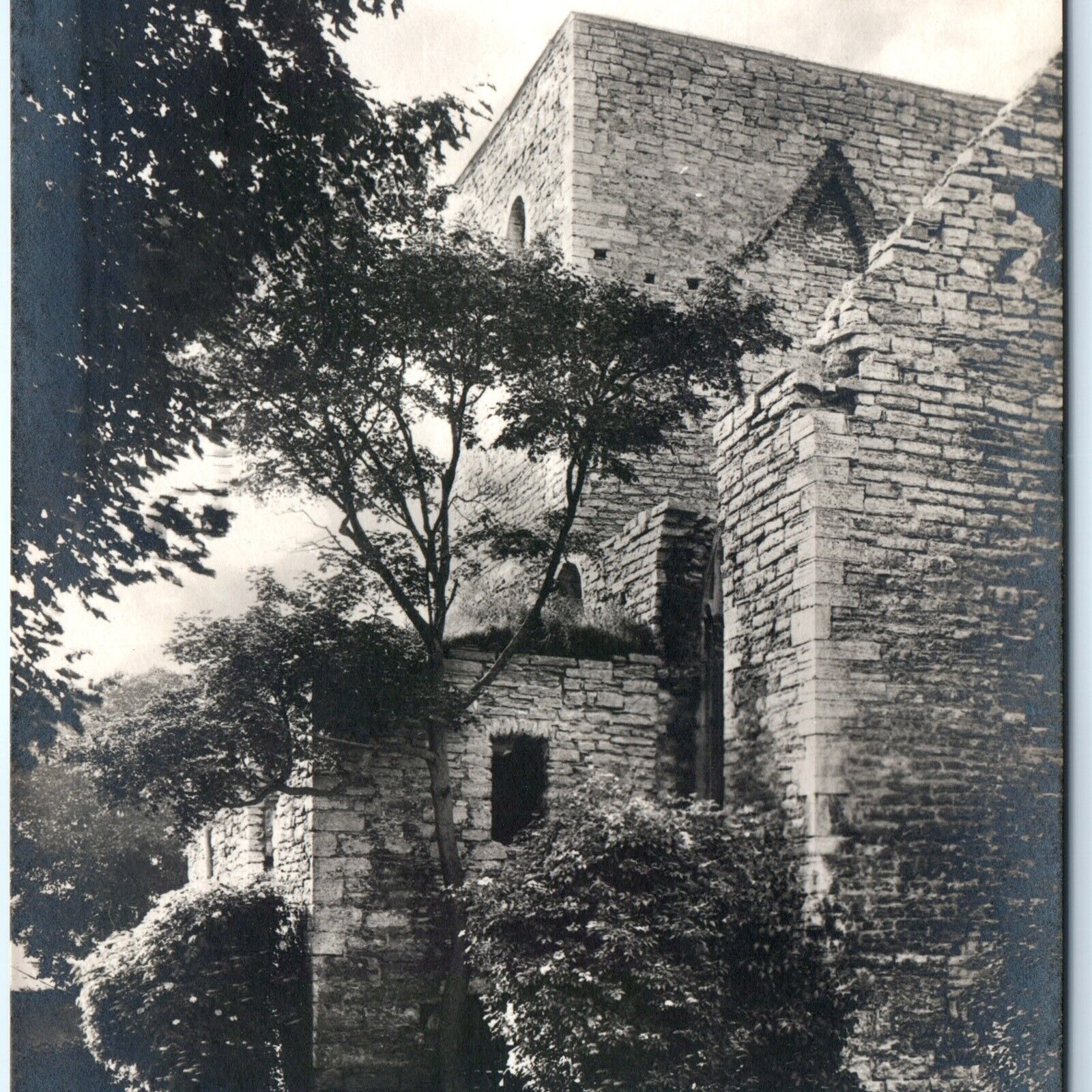 c1930s Visby, Sweden RPPC Drottens Medieval Church Ruins Real Photo Akta A163