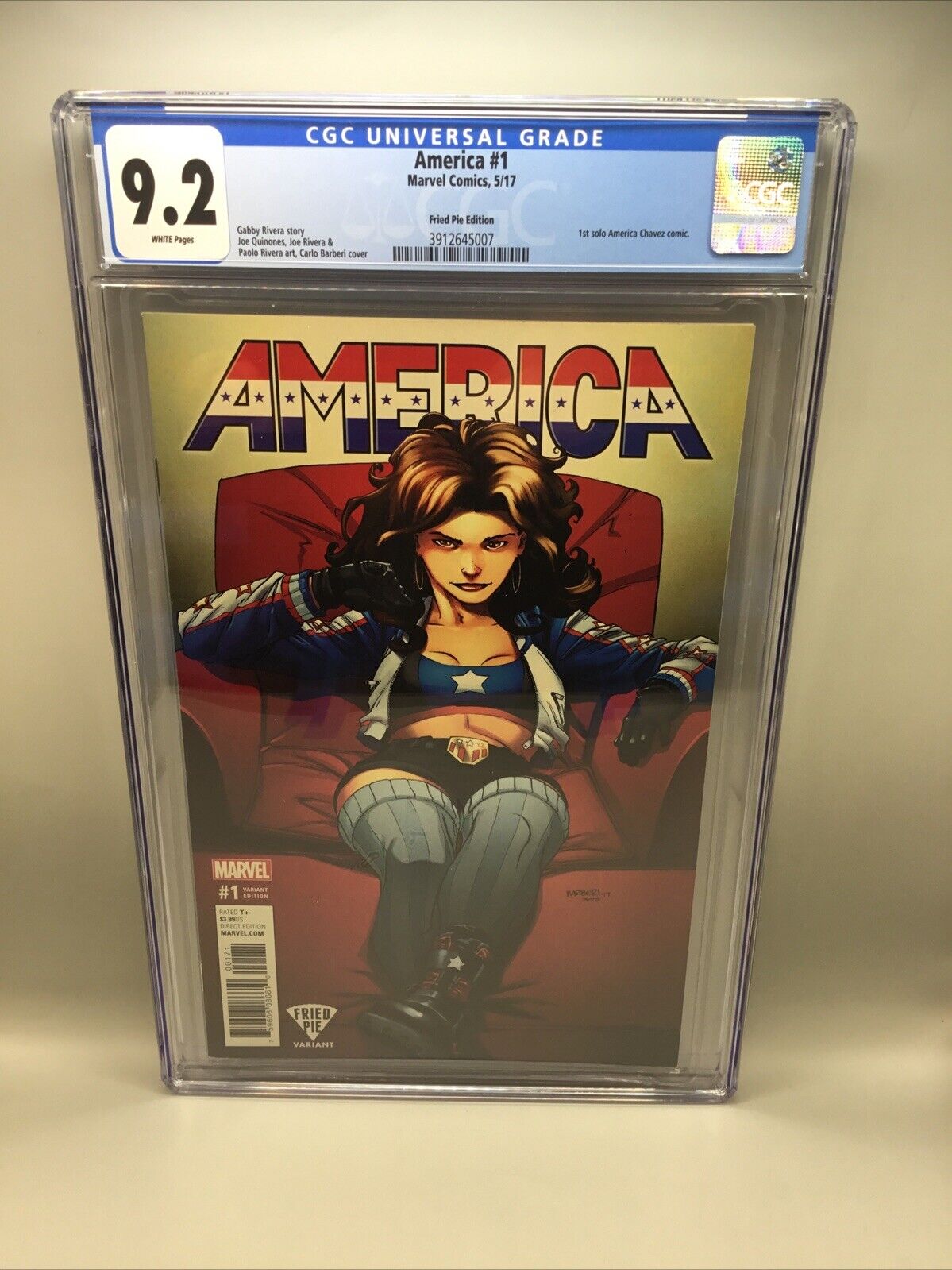 America #1 CGC. 9.2 White Pages. 1st Solo America Chavez Comic