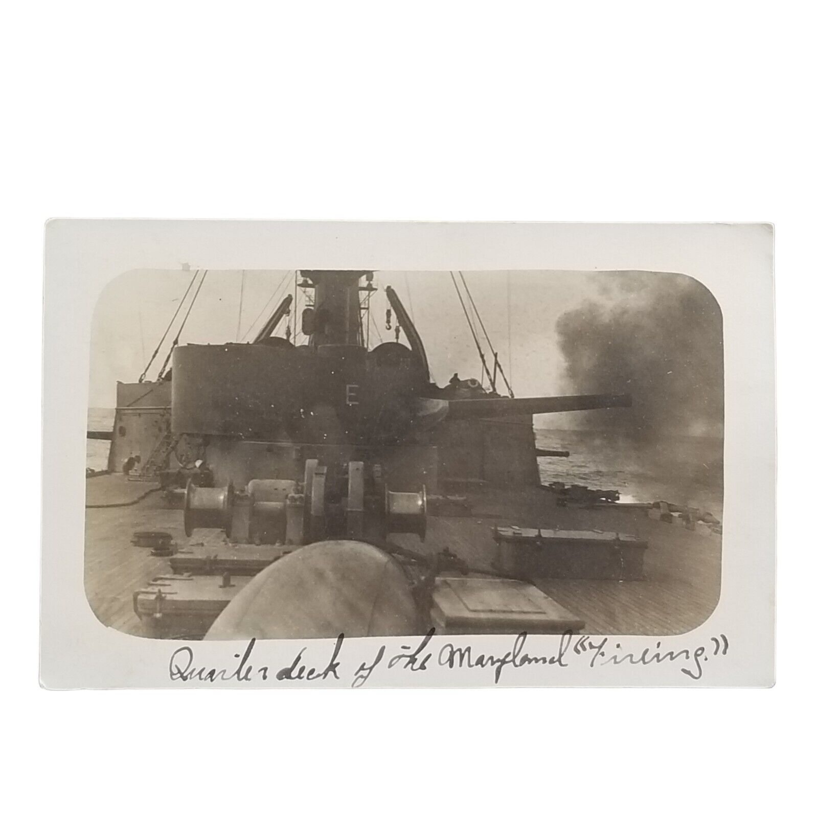 1912 S.S. Maryland US Navy Postcard Military SS Battleship Sailor USS Old Mary