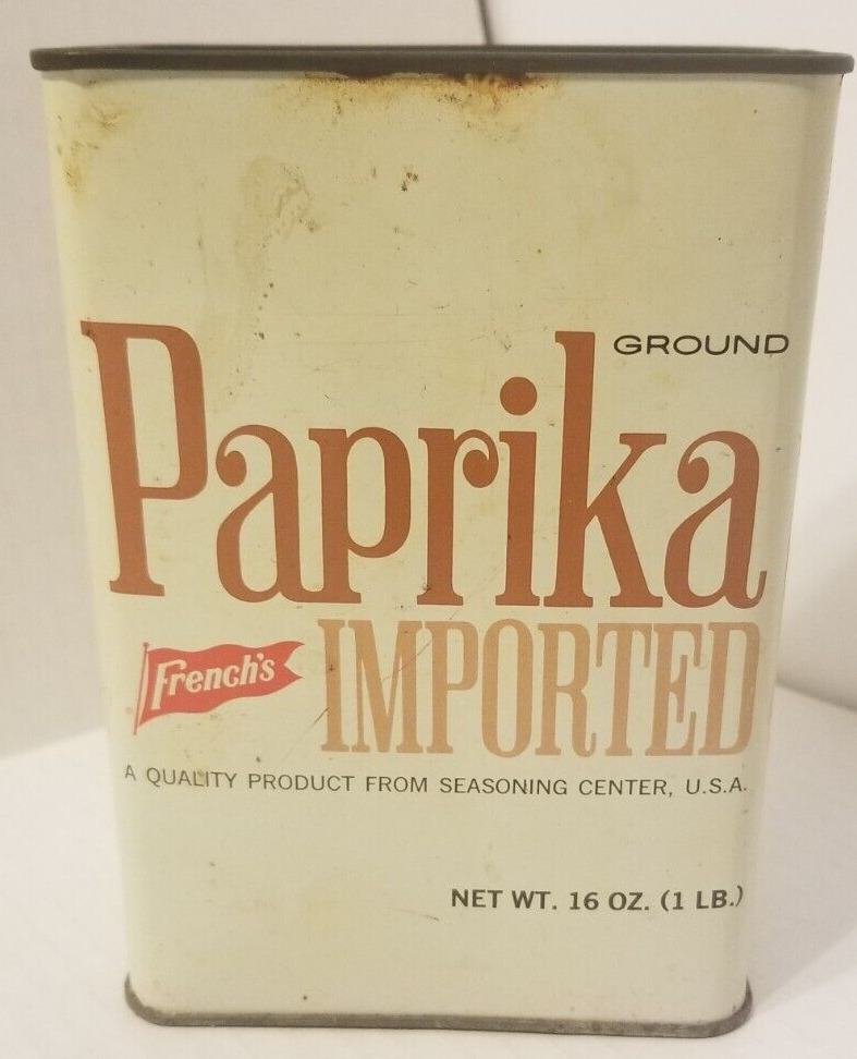 Vintage French's Ground Paprika Tin B251