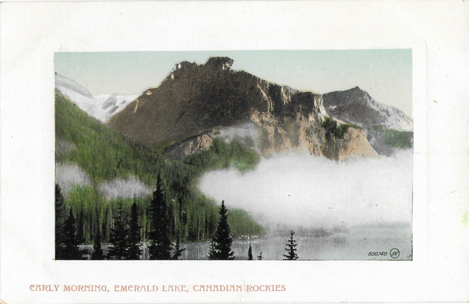 Alberta Banff BC Canadian Rockies antique postcard Valentine and Sons