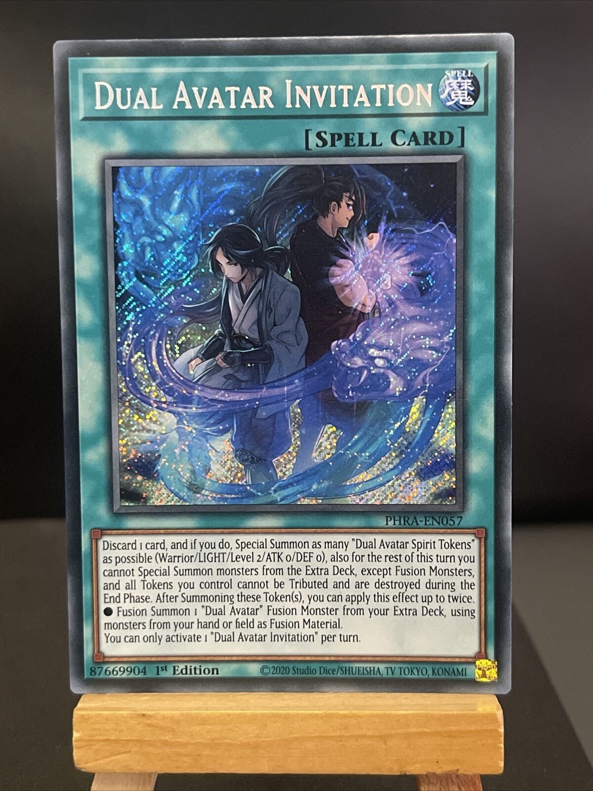 Yugioh Card Dual Avatar Invitation PHRA-EN057​ Secret Rare ​1st Edition NM