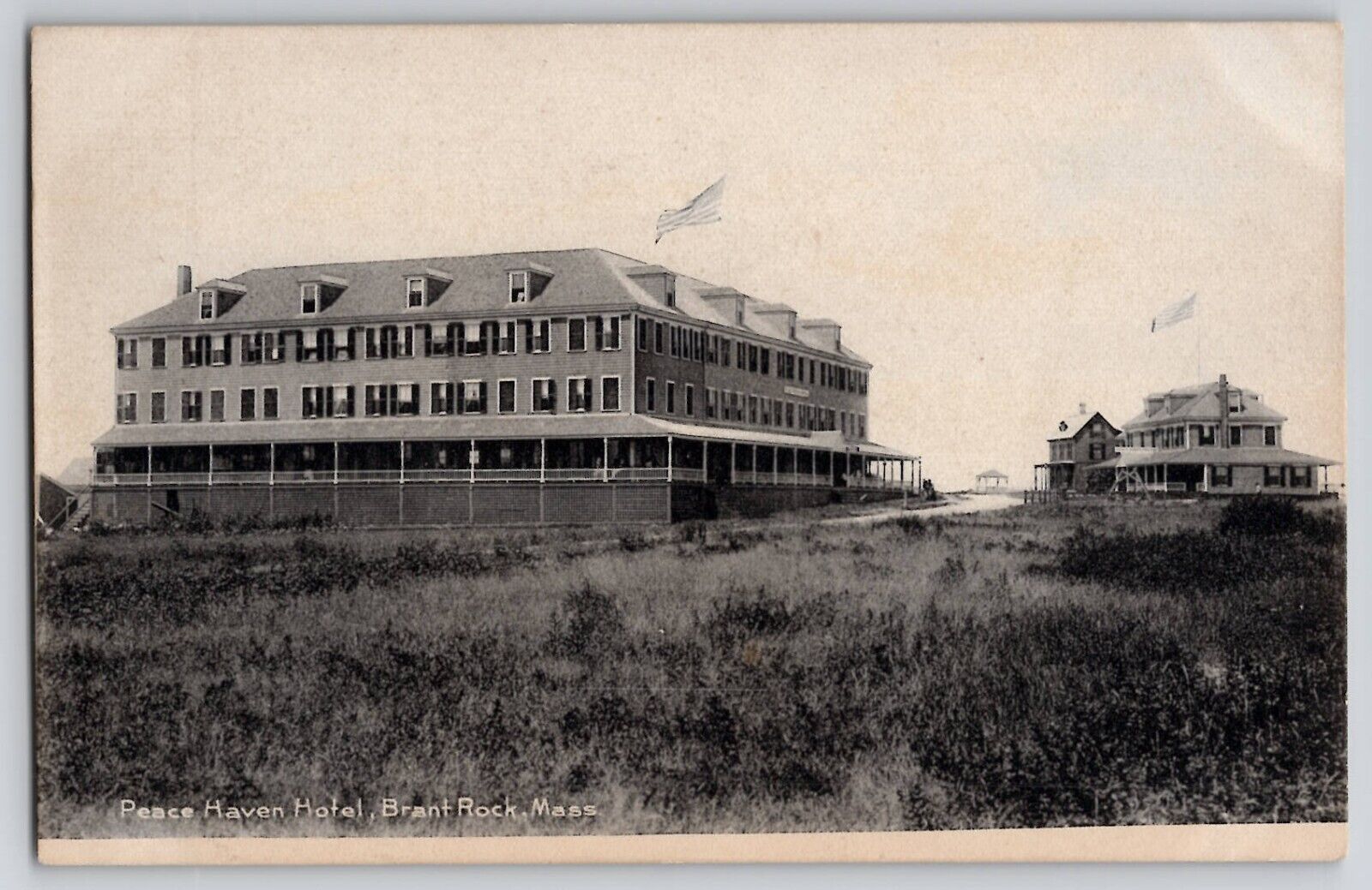 Peace Haven Hotel Brant Rock MA Massachusetts UDB Vtg Postcard Rotograph 1905-07