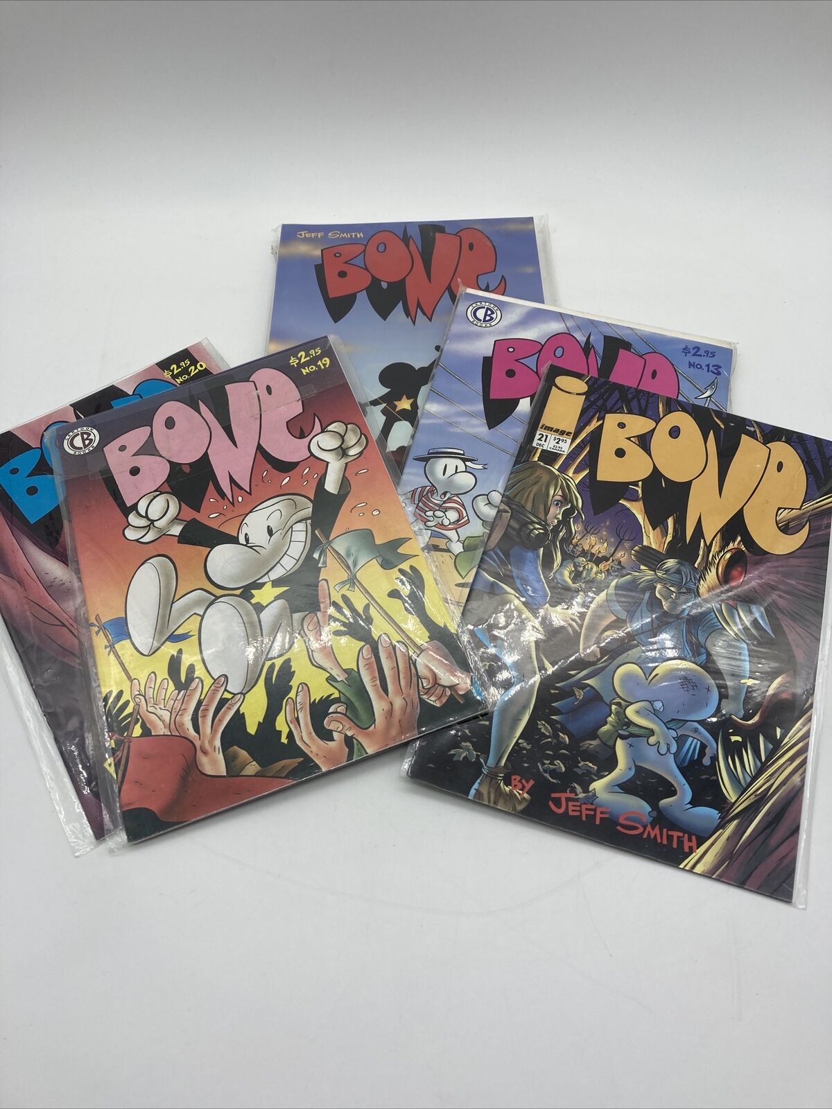 CARTOON Comic BOOKS Bone By JEFF SMITH ORIGINAL COMIC LOT Of 5/Variety