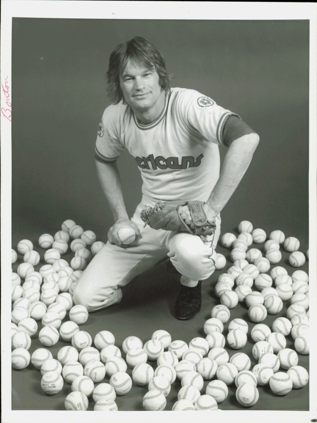1976 Press Photo Promotional Image Jim Bouton for TV Show Ball Four