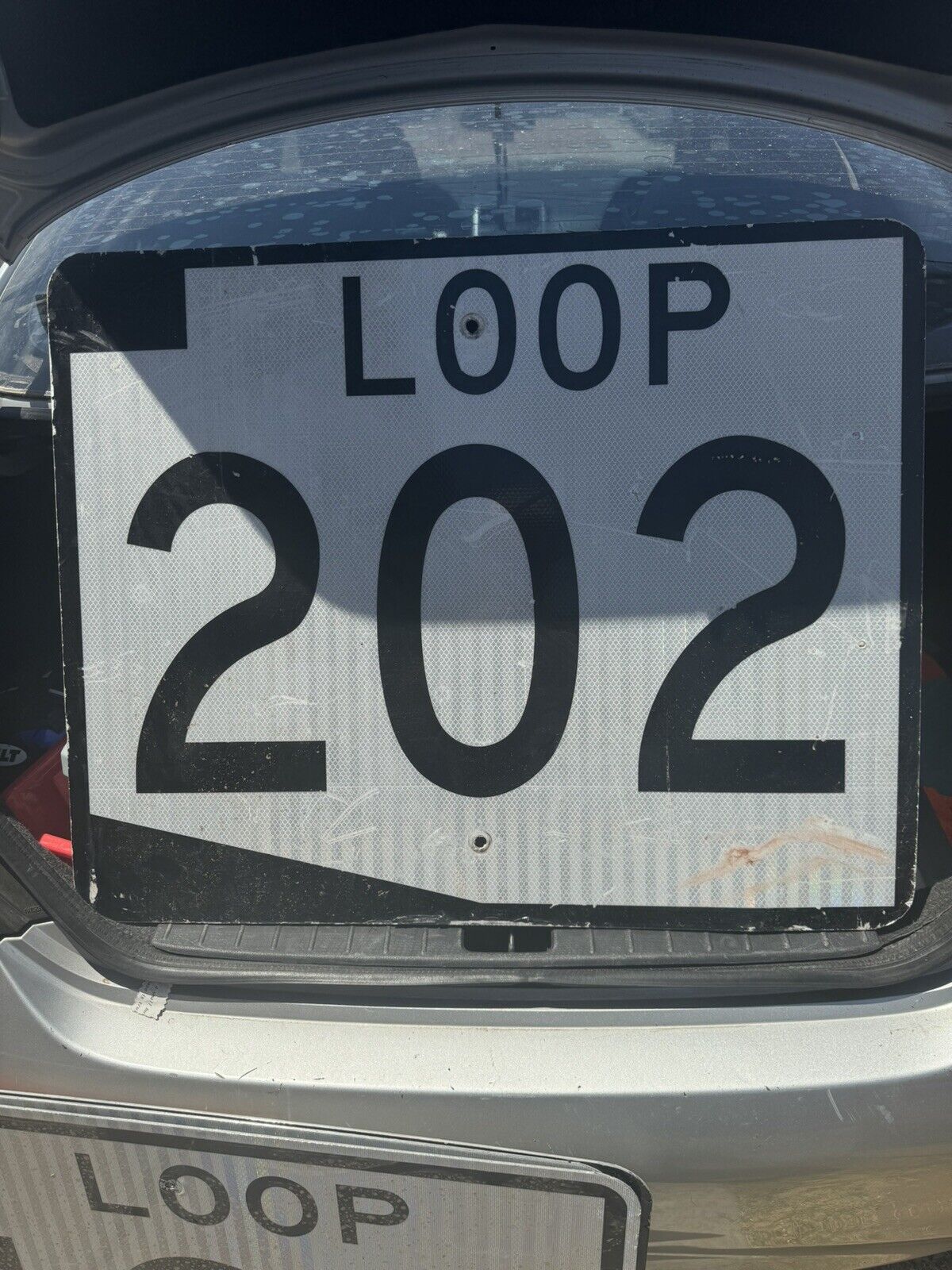 Highway Street Sign Used “Loop 202”.   30” X 24”