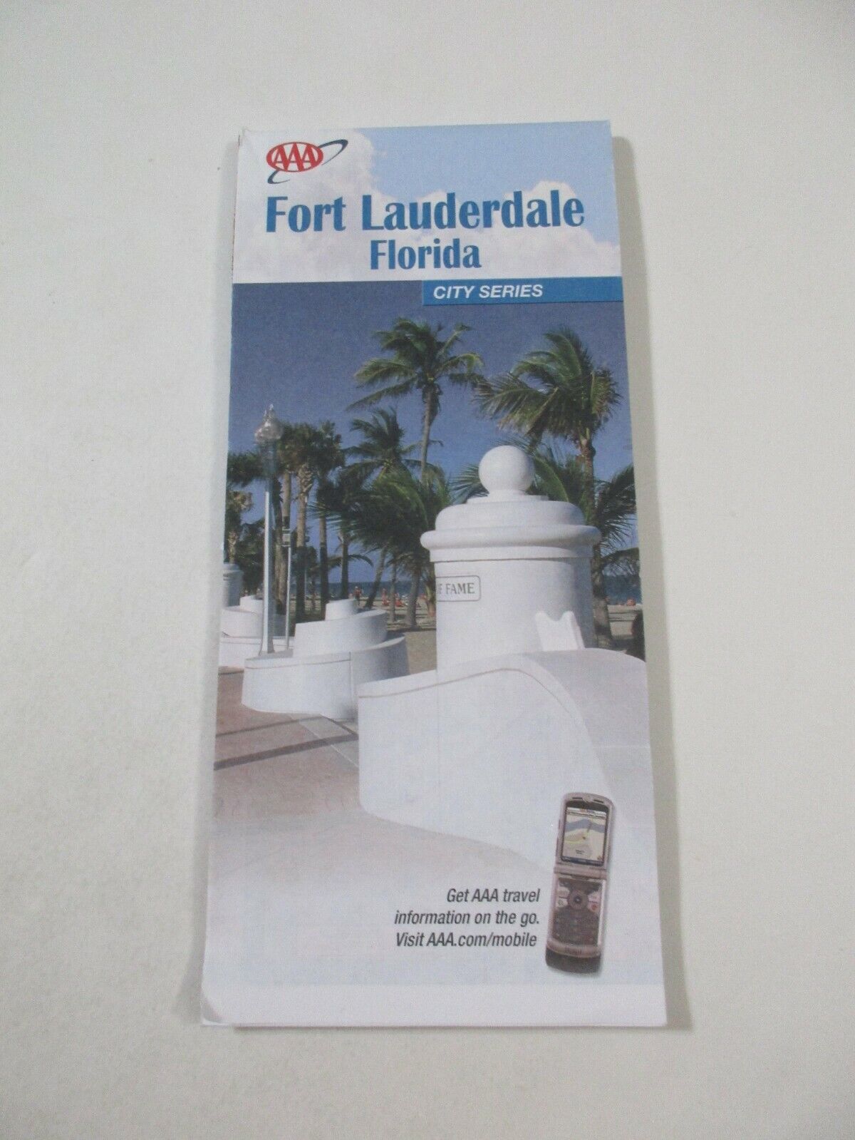 2010-2011 AAA Ft. Lauderdale Florida City Street Travel Road Map-Box AAA