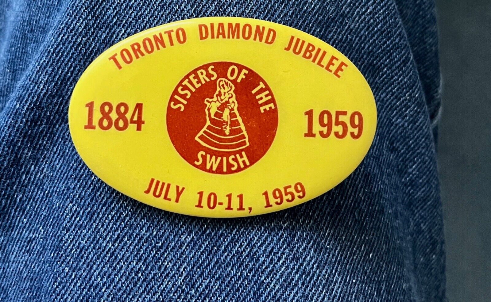 1884-1959 Toronto Diamond Jubilee Sisters Of The Swish  2 3/4\
