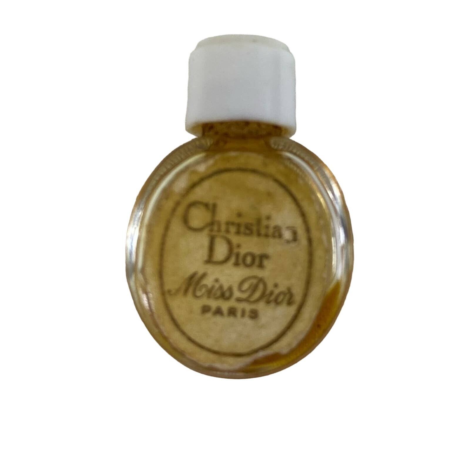 Christian Dior Miss Dior Rare Vintage Pill Lay Down Perfume Splash 1/3 Full