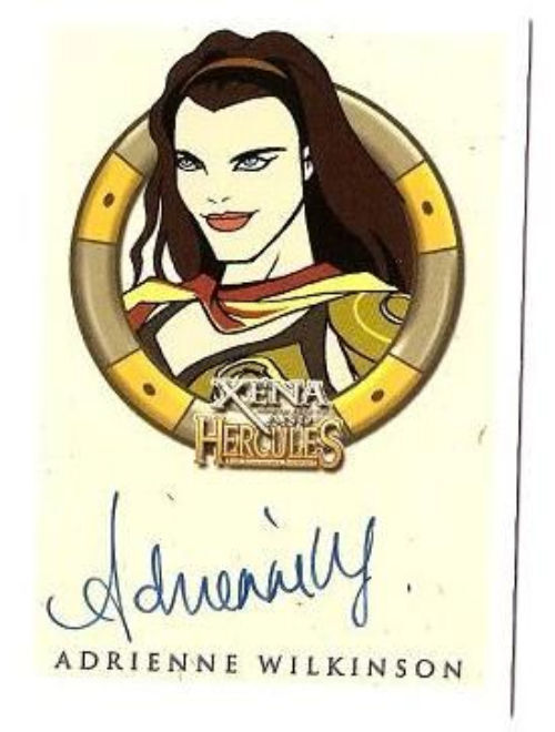 2005 Xena Hercules Animated Autograph card Adrienne Wilkinson Livia Rittenhouse