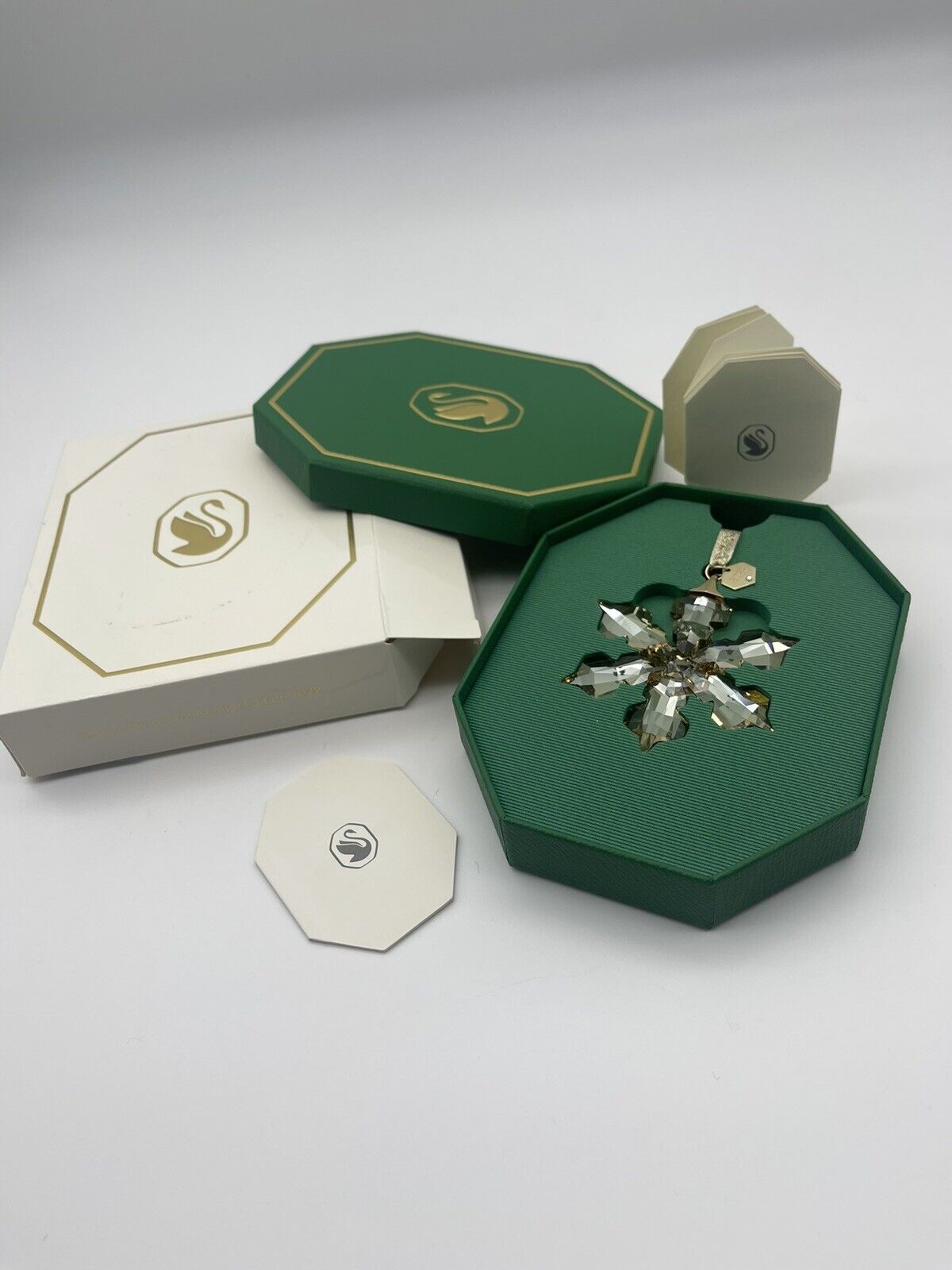 Swarovski Crystal Festive Annual Edition 2022 Ornament, Gold Tone, 5634888