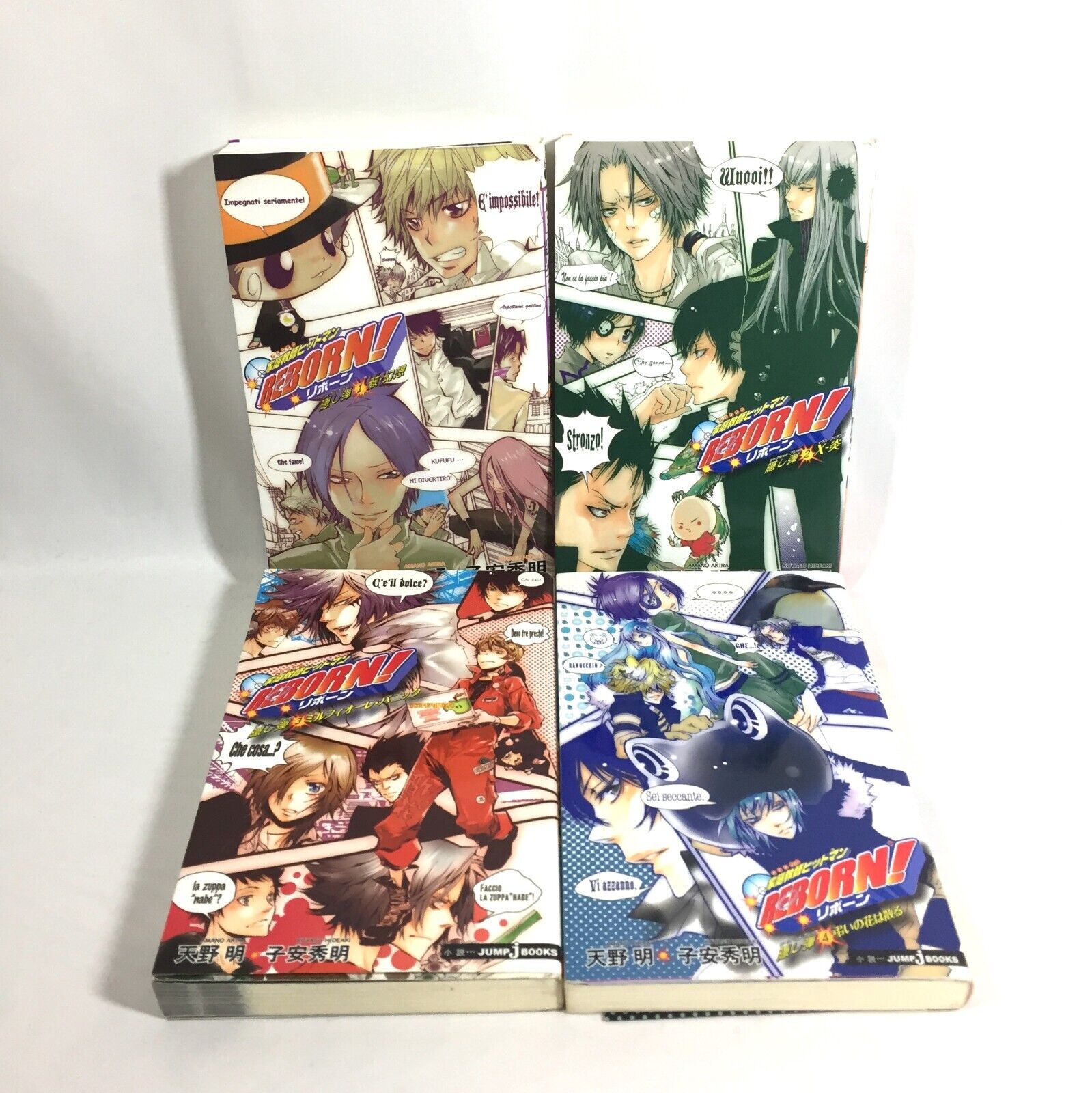 Katekyo Hitman Reborn secret bullet Vol.1-4 Novel set Akira Amano Japanese Book