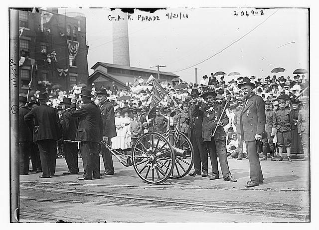G.A.R. Parade,Grand Army Republic,Veterans of the Union Army,1910,people