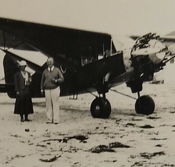 Harry M. Jones Bellanca Airplane Old Orchard Beach ME 1933 VTG Aviation Photo 