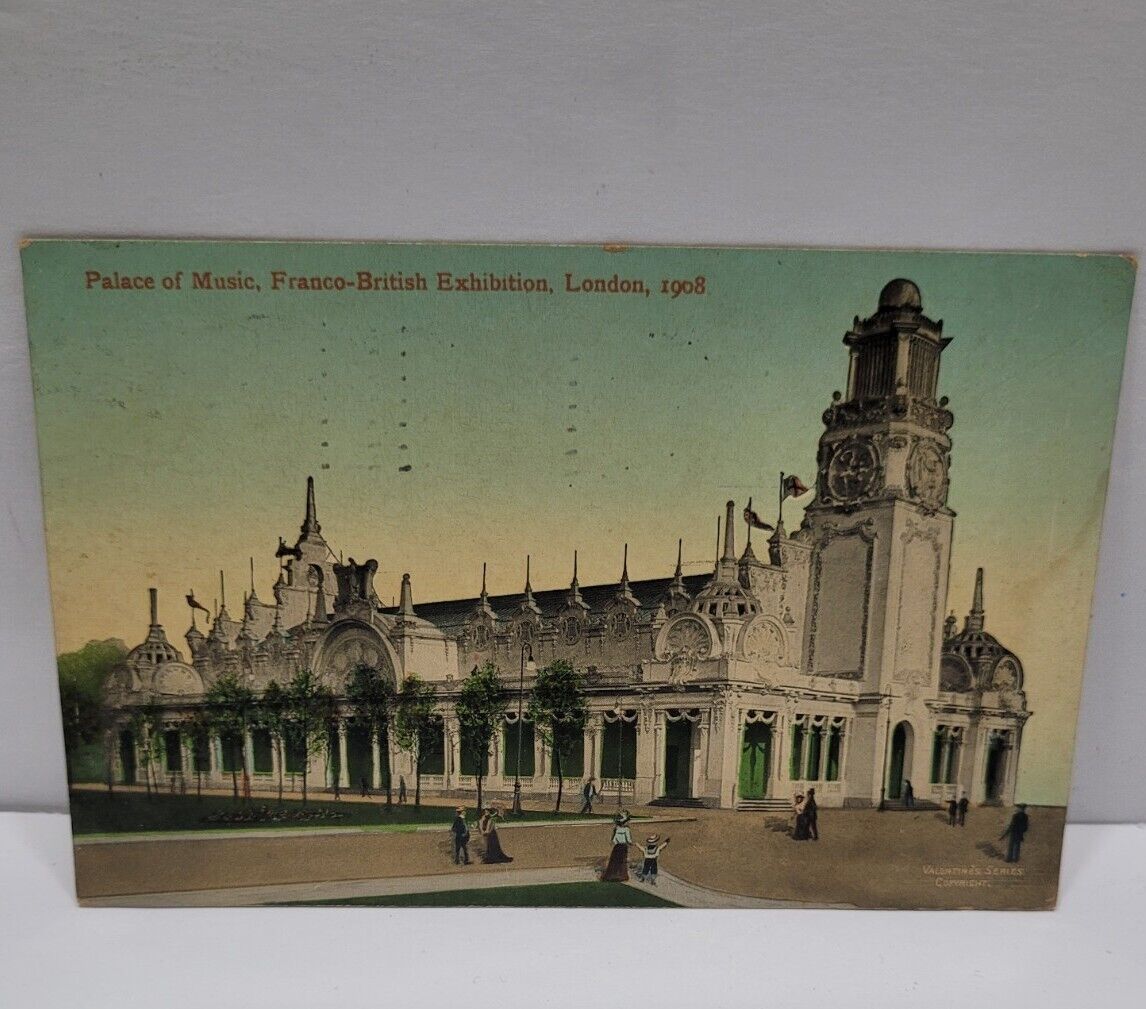 Vintage Used Postcard 1908 Official Franco British Exhibition, London England