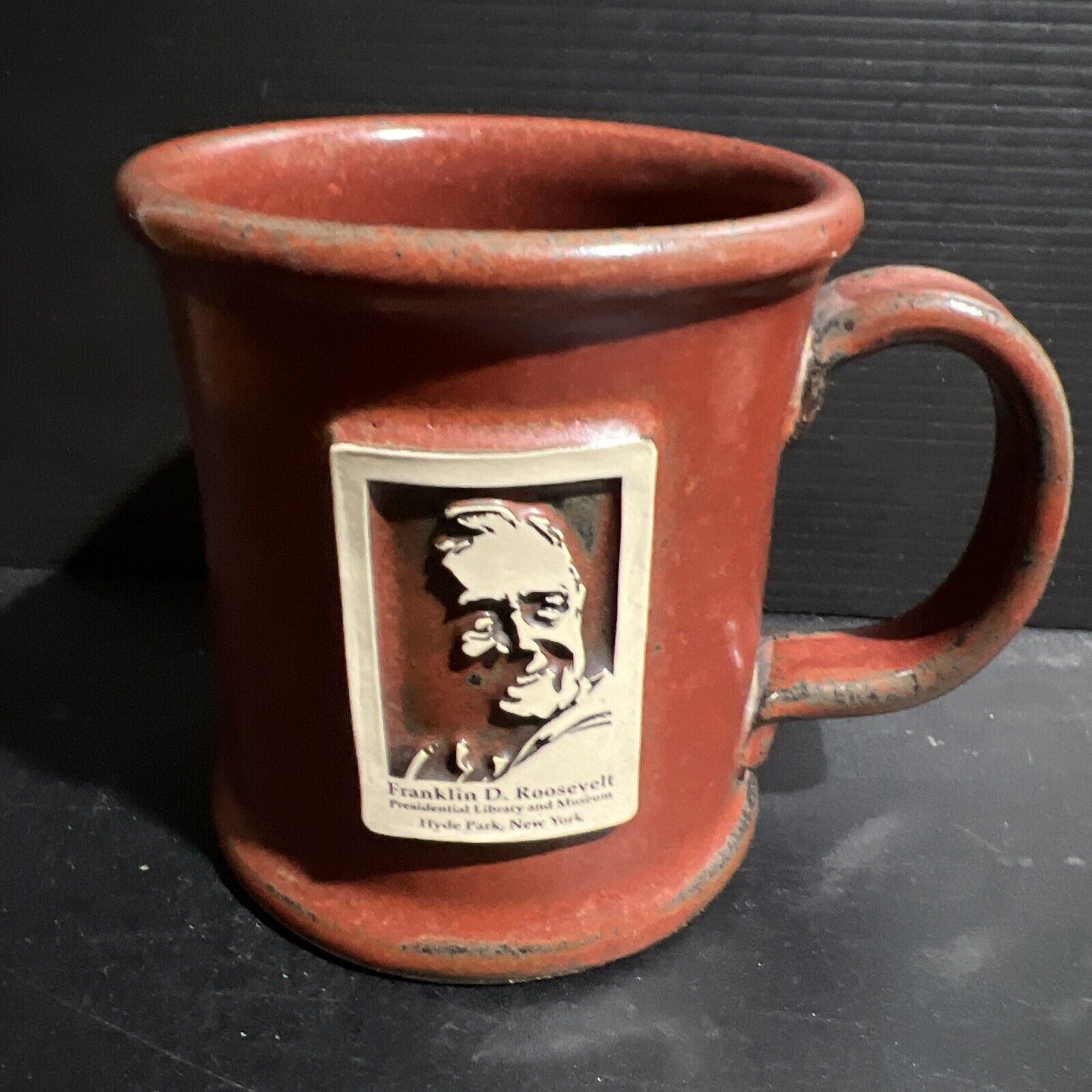 Franklin D Roosevelt FDR Coffee Mug Cup Sunset Hill Stoneware Hyde Park New York