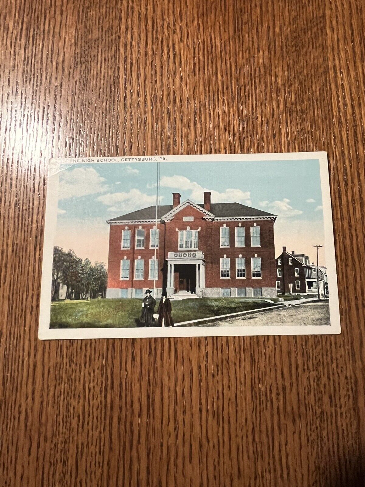 Antique Gettysburg, Pa Postcard “The High School”