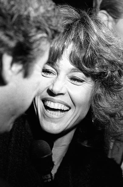 Tom Hayden & Jane Fonda at the premiere of in Golden Pond at Ci - 1981 Old Photo