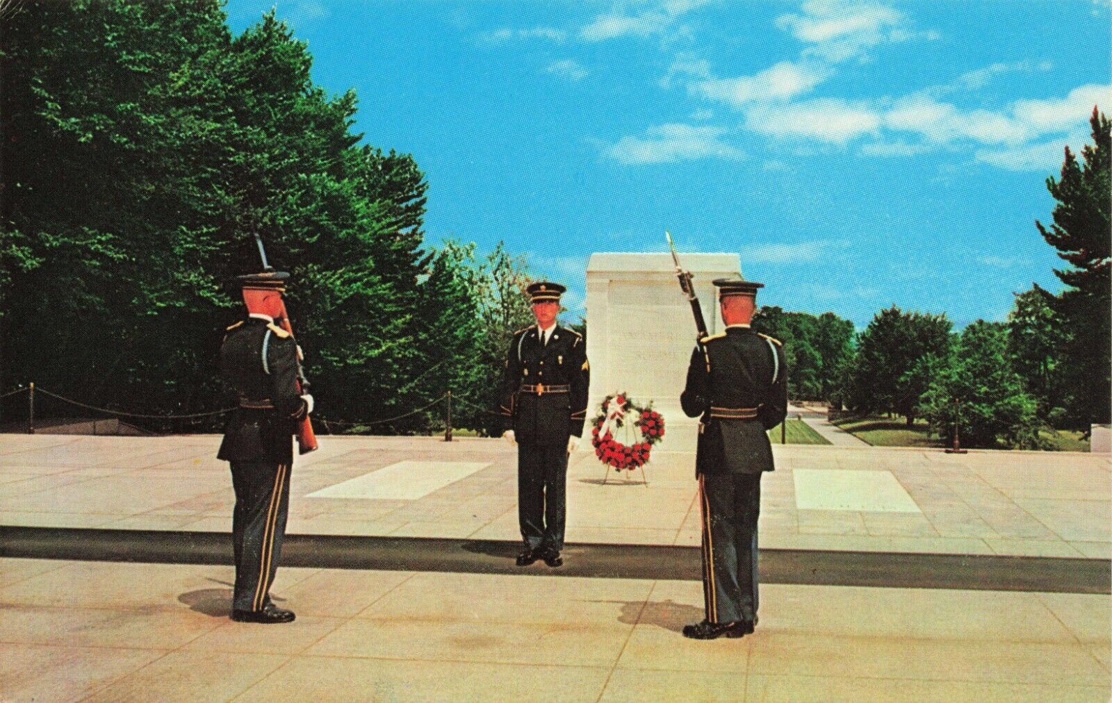 Postcard Tomb of the Unknowns Arlington National Cemetery, Arlington Virginia VA