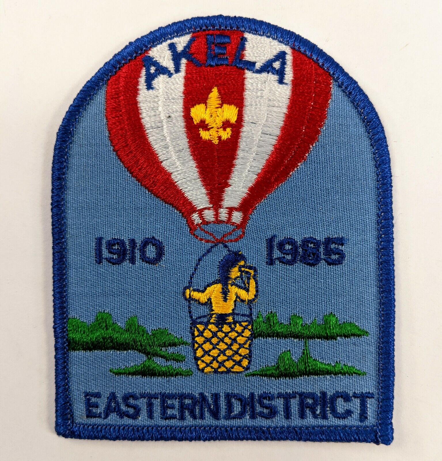 BSA Boy Scouts Embroidered Patch 1985 Akela Eastern District