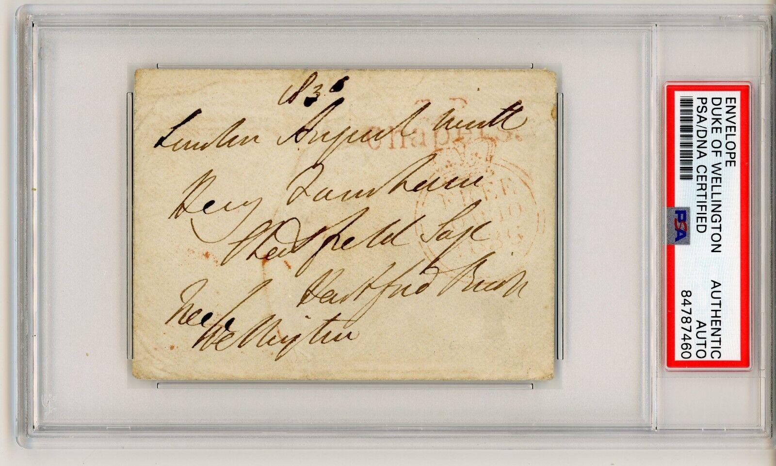 Duke of Wellington (Arthur Wellesley) ~ Signed Autographed Free Frank ~ PSA DNA