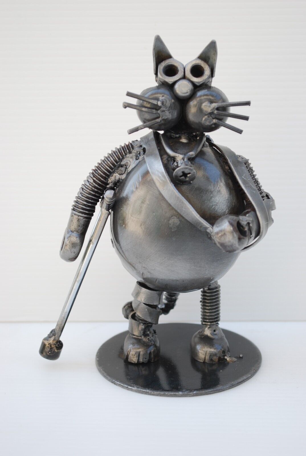 Cat get well gift, Cat scrap metal sculpture, cool gifts for him, Gift for her
