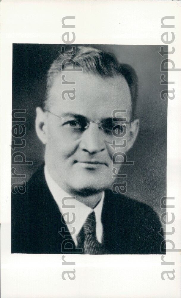 1936 Mr Louis Manley Sales Manager The Studebaker Corporation Press Photo