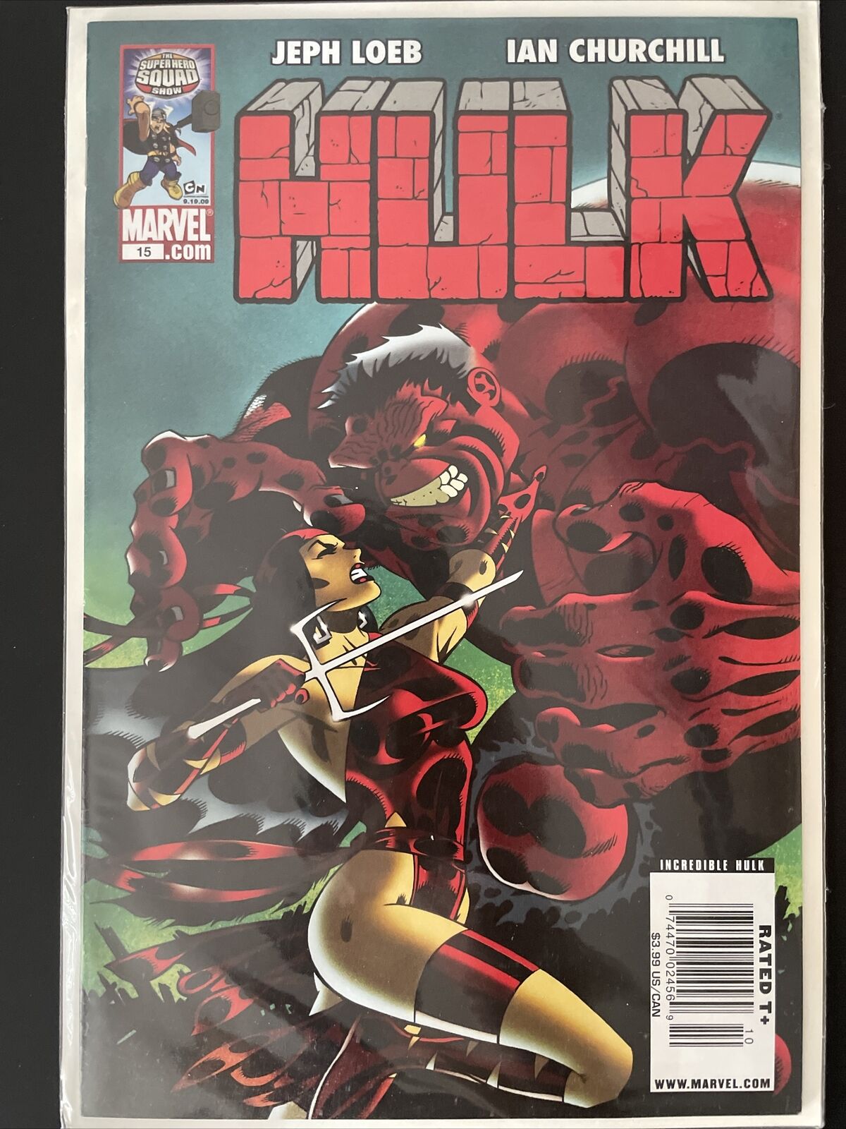 Hulk #15 (Marvel) Newsstand Red She-Hulk