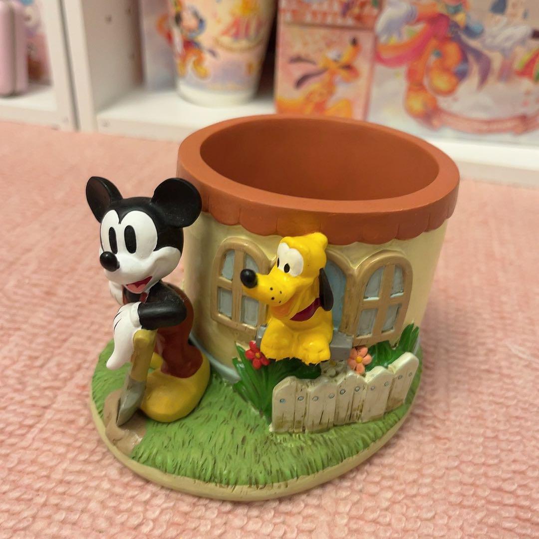 Rare　Kato Kougei Planter Mickey & Pluto Disney Plant Pot Plants