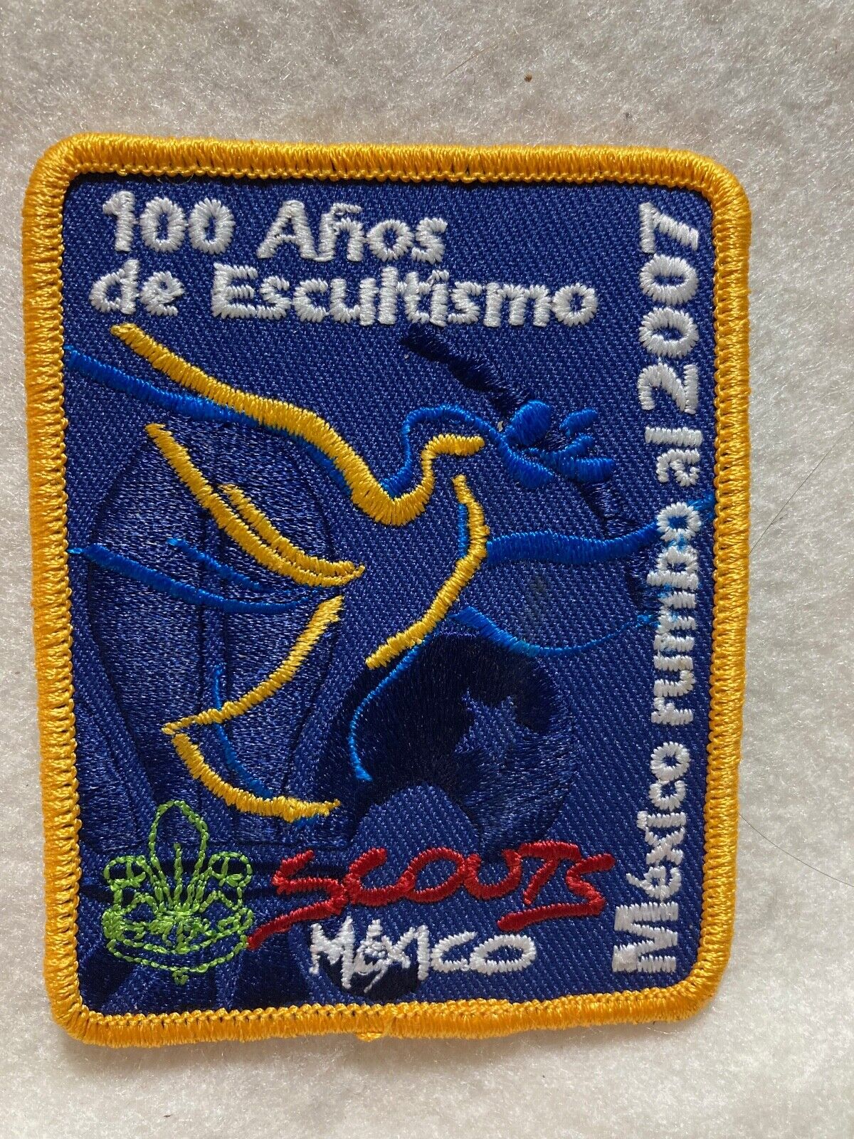 (mr16)  100 Anos de Escultismo - Scouts Mexico patch - 2007