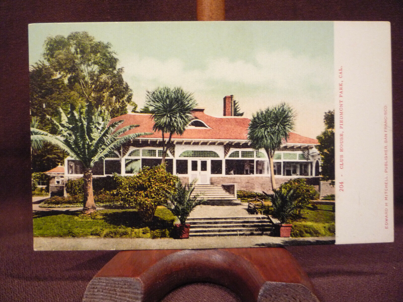Antique c1905 UDB California CA Oakland, Piedmont Park Clubhouse (color)