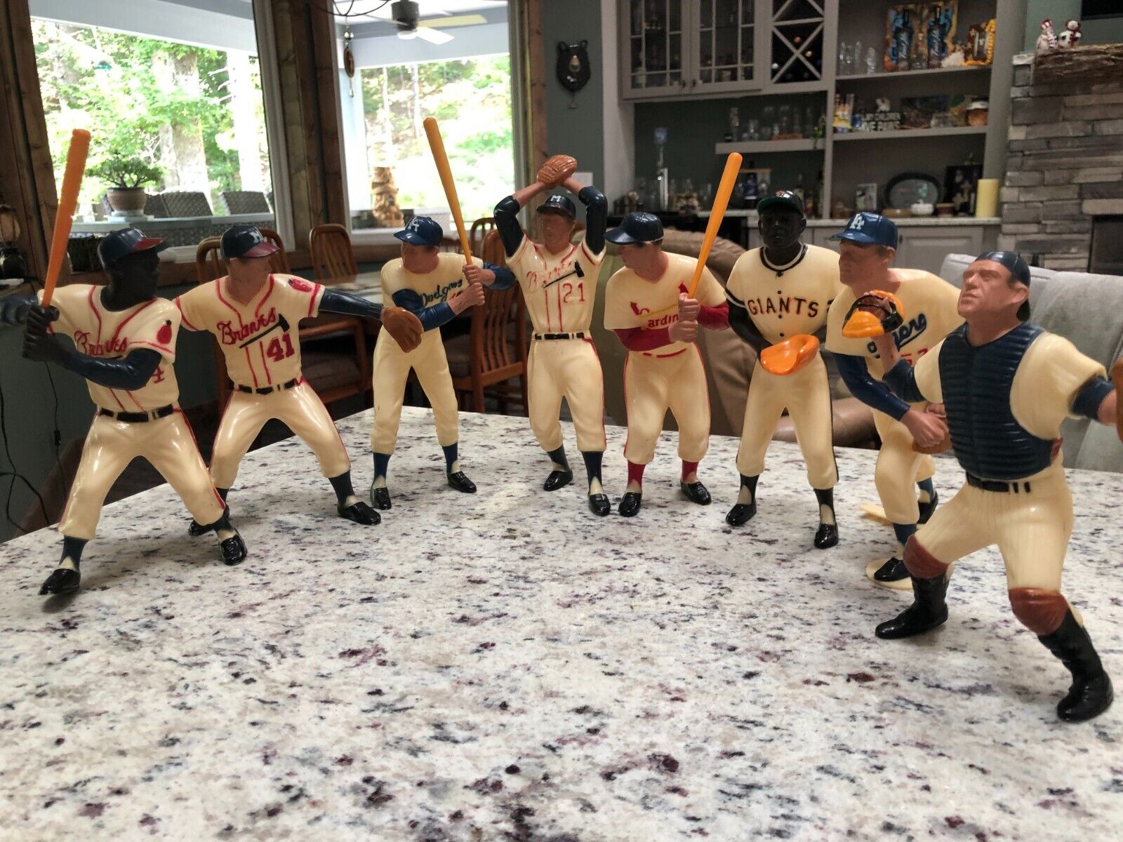 Vintage 1958-1962 Hartland Baseball Figurines, set of 8