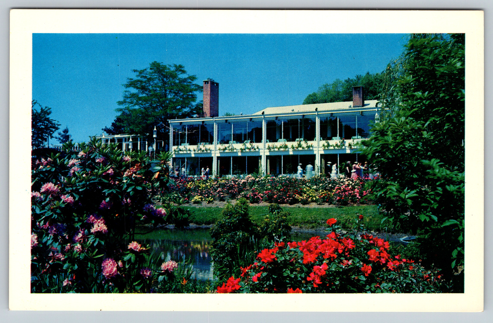 c1960s Patricia Murphy's Restaurant New York Map View Vintage Postcard