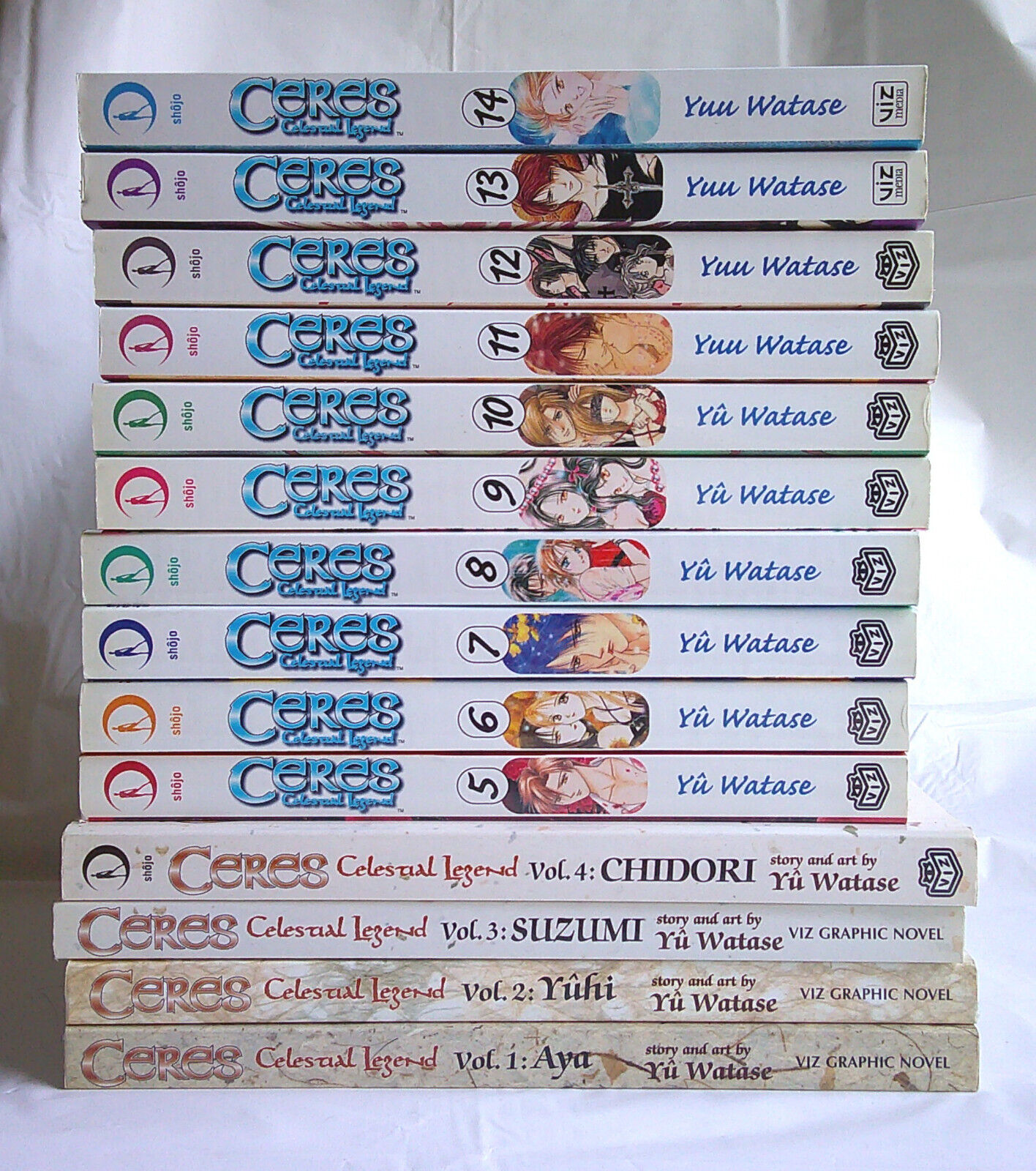 Ayashi no Ceres manga English complete set 1-14 most 1st printing Viz 2002-2006