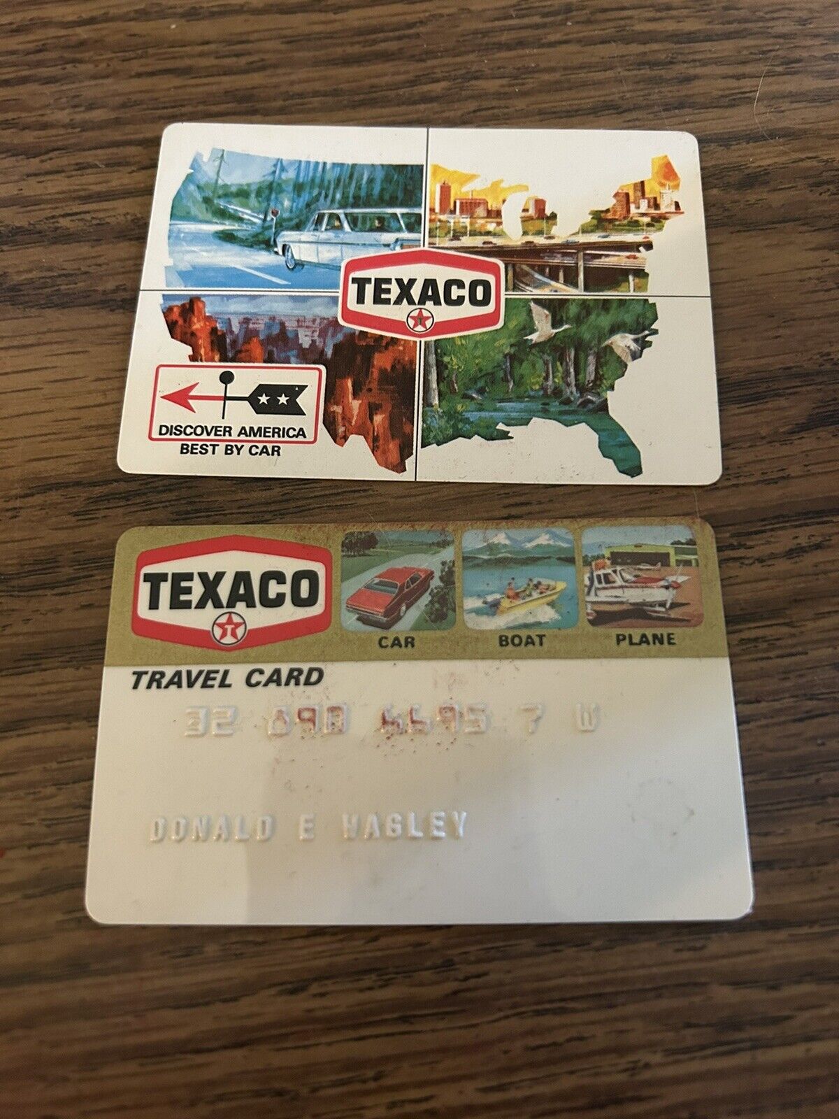 Vintage Texaco Travel Card Oil Gas Car Boats Plane & 1972 Calendar Advertising