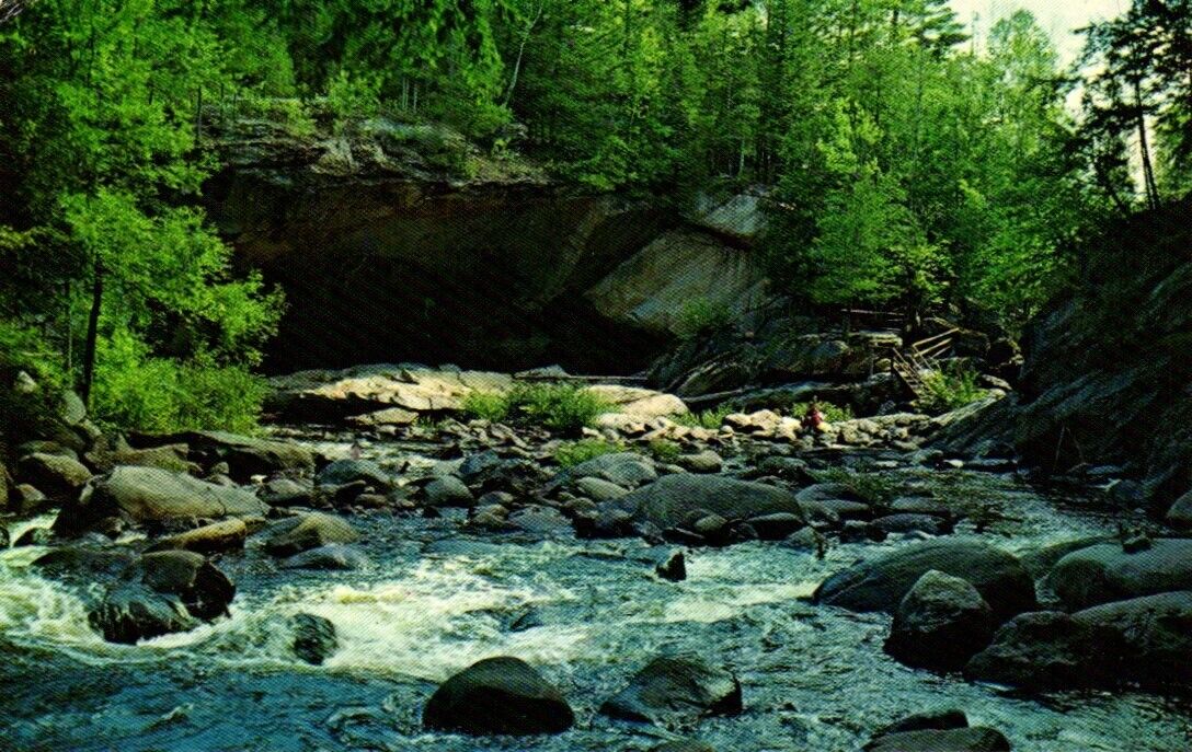 Natural Stone Bridge And Caves Pottersville New York Postcard