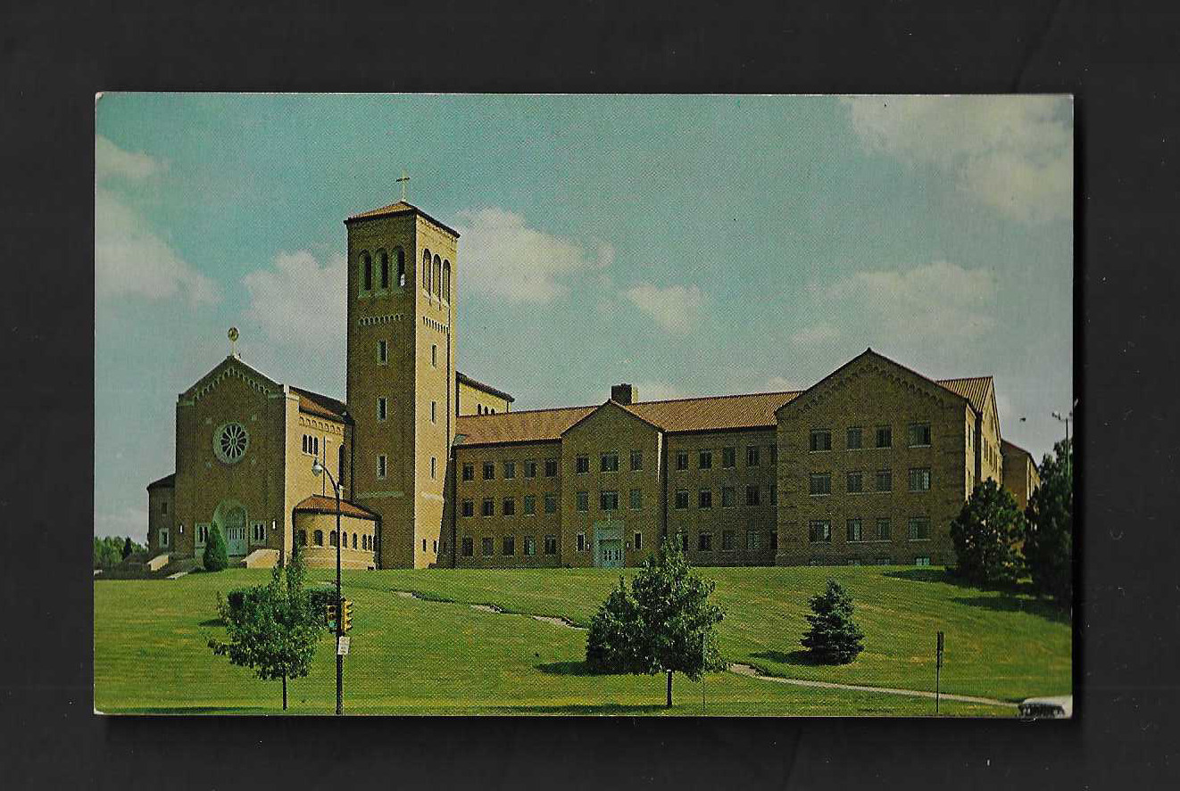 May 30, 1974 postcard - Kansas City, HOLY HILL Benedictine church