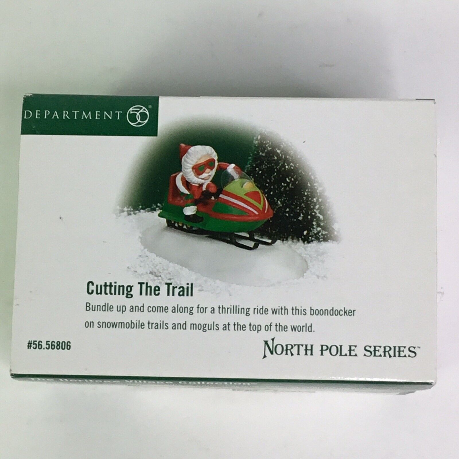 Dept 56 North Pole Series CUTTING THE TRAIL #56-56806