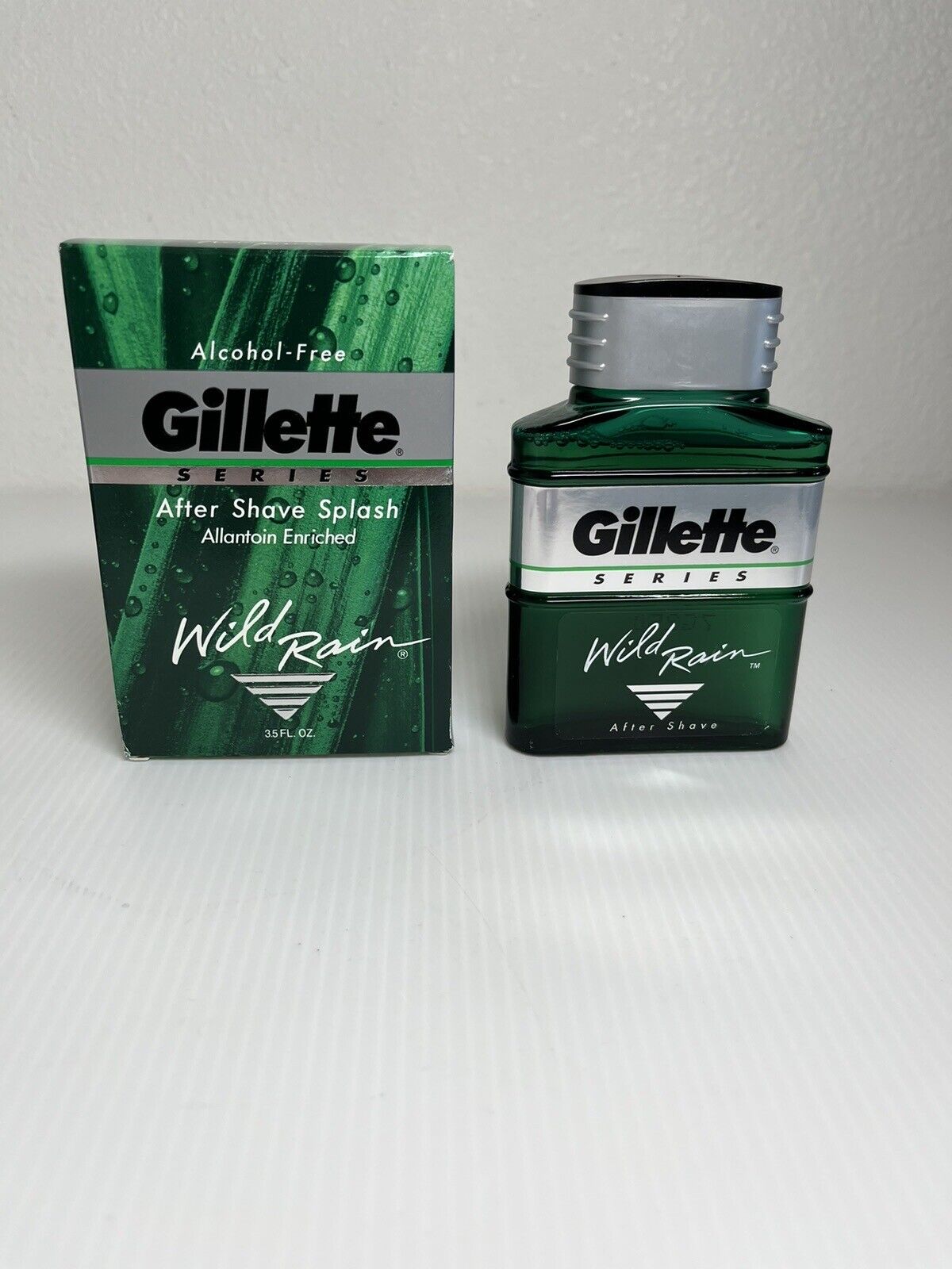 Vintage 1993 Gillette Series Wild Rain After Shave Splash 3.5 oz NIB