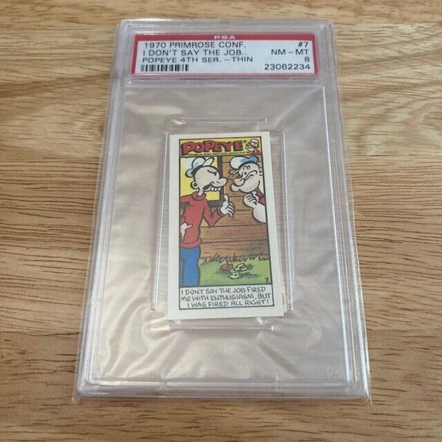 1970 Primrose Confectionery POPEYE 4th Series Trading Card #7 *PSA 8 NM-MT*